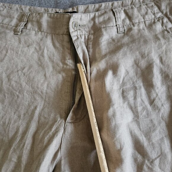 Linea Pants Mens 36R Beige Linen Pockets Classic Drawstrings Minimalist Preppy - Picture 9 of 15